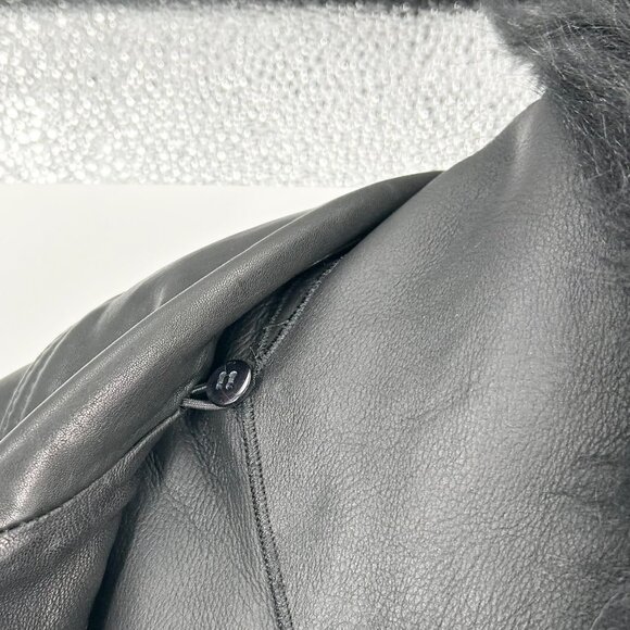 All Saints Luna 4-in-1 Shearling Sheep Leather Biker Jacket - Picture 7 of 10